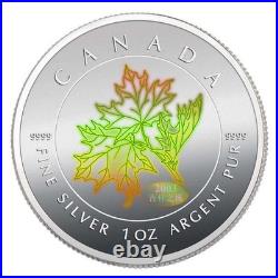 2003 Canada Good Fortune Silver Maple Leaf Hologram Coin Fine. 9999 Silver