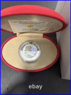 2003 Canada Good Fortune Silver Maple Leaf Hologram Coin Fine. 9999 Silver