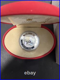2003 Canada Good Fortune Silver Maple Leaf Hologram Coin Fine. 9999 Silver