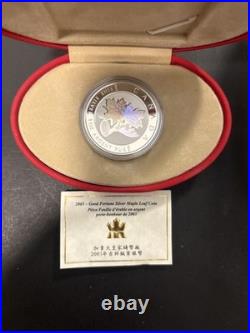 2003 Canada Good Fortune Silver Maple Leaf Hologram Coin Fine. 9999 Silver