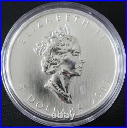 2003 Canada Reverse Proof Colour Sugar Maple Leaf Coin 1oz. 9999 Silver 35K Mint