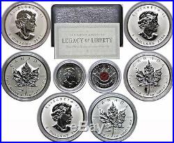 2004-2005 Canada 4 Coin Silver WW II Legacy Of Liberty Set OGP WithCOA NIB