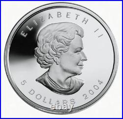 2004 Arctic Fox 4 Coin Fractional Proof Set. 9999 Silver RCM Canada COA & Case