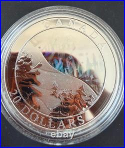 2004 Aurora Borealis Northern Lights $20 1 oz of Silver One Coin