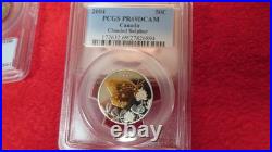 2004 Canada S50C Cents Silver Gilt Sulphur Butterfly PCGS PR PF 69 Ultra Cameo 2004 Canada S50C Cents Silver Gilt Sulphur Butterfly PCGS PR PF 69 Ultra Cameo