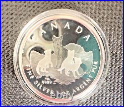 2004 Canada The Arctic Fox Proof Fractional 4 Silver Coin Set