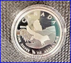 2004 Canada The Arctic Fox Proof Fractional 4 Silver Coin Set