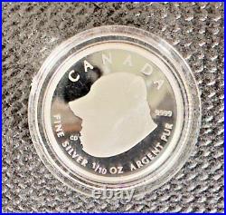 2004 Canada The Arctic Fox Proof Fractional 4 Silver Coin Set