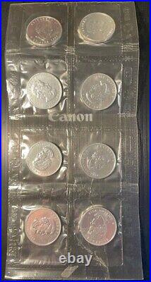 2004 Coin, Canada Coin, 5 Dollars Coin, Silver Maple Leaf, 8 sealed RCM origin