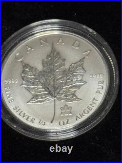2004 Maple Leaf RCM Privy Mark Pure Silver Fractional Set