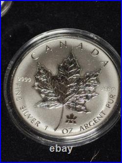 2004 Maple Leaf RCM Privy Mark Pure Silver Fractional Set
