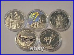 2005/2006 $30 Silver 5 Coin Set With All OGP + COAs. Limited Series