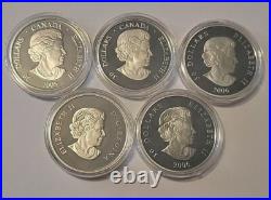 2005/2006 $30 Silver 5 Coin Set With All OGP + COAs. Limited Series
