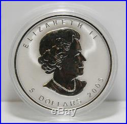 2005 Canada $5 1oz Tulip Privy Mark Netherland liberation Silver Maple Leaf coin