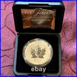 2005 Canada $5 Silver Maple Leaf Tulip Privy Mark Coin