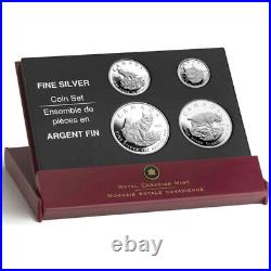 2005 Canada Fine Silver 4-coin Set The Lynx