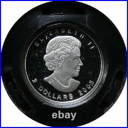 2005 Canada Fractional Set. 9999 Fine Silver Coin Set Lynx With Box & COA bke