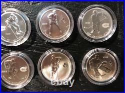 2005 Lot of 8 Canada 50 cent silver coin Hockey players
