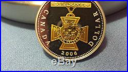 2006 150th Anniversary of the Victoria Cross Canadian Gold Plated SilverCoin