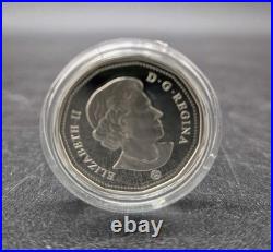 2006 Canada $1 Sterling Silver Snowflake Coin Colourized Loonie Carols Encapsula