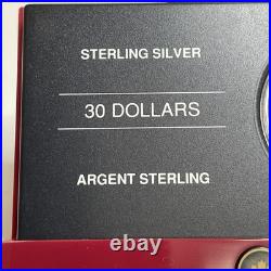 2006 Canada $30 Sterling Silver Coin Dog Sled Team