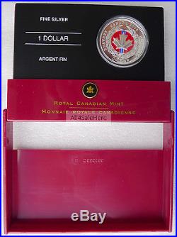 2006 Canada Medal of Bravery $1 Dollar Proof Silver Coin Enamel Effect Case+COA