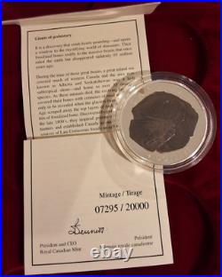 2007-2010 Canada $4 Silver 5 Coin Set Dinosaur Collection Royal Canadian Mint