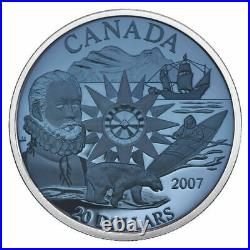 2007 $20 Sterling Silver Plasma Coin International Polar Year in Case STJH13