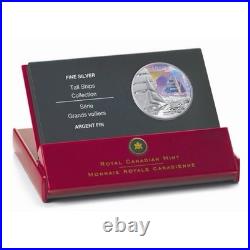 2007, Canada, $20 Coin. 999 Silver, Tall Ships Series, Hologram, Unc, Mint Case