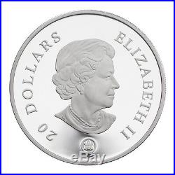 2007 Canada $20 Iridescent Crystal Snowflake Sterling Silver Coin Swarovski RCM