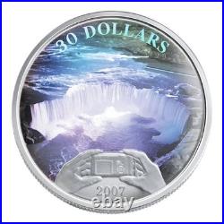 2007 Canada $30 Sterling Silver Coin Panoramic Camera Niagara Falls