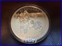 2007 Canada $50 Queen's 60th Wedding Anniversary 5 oz Silver Coin