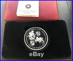2007 Canada 5oz. 9999 Fine Silver Coin $50 Queens Wedding Anniversary Damaged