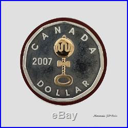 2007 Canada RARE Baby Rattle Silver Gold Coin From Set Loon Dollar Coin