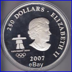 2007 Olympic Games Early Canada Kilo Pure Silver Coin
