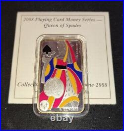 2008 2009 Canada $15 Silver Coins Ten Queen King Jack Playing Card Money SET