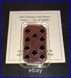 2008 2009 Canada $15 Silver Coins Ten Queen King Jack Playing Card Money SET