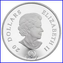 2008 CANADA $20 Swarovski Amethyst Crystal SNOWFLAKE Proof Silver Coin