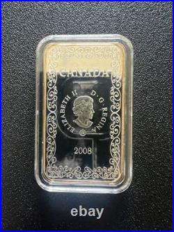 2008 Canada $15 Sterling Sterling Silver Jack of Hearts Playing Card Coin RCM