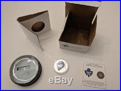 2009 $20 Sterling Silver Toronto Maple Leafs Goalie Mask Coin Canada No Tax