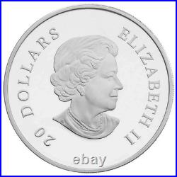 2009 Canada $20 Fine Silver Coin Blue Crystal Snowflake