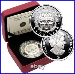2009 Canada $20 Fine Silver Coin Summer Moon Mask