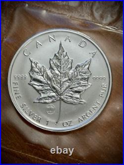 2009 Canada $5 Fine Silver 1oz Maple Leaf Coin/Brandenburg Gate Privy RCM Sealed