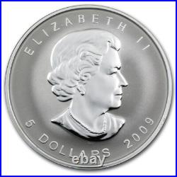 2009 Canada. 9999 1 oz Silver Maple Leaf Brandenburg Gate Privy, RCM Sealed
