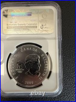 2009 Canada C$5 Vancouver Olympics 2010 Silver Coin NGC MS69 Thunderbird 1oz