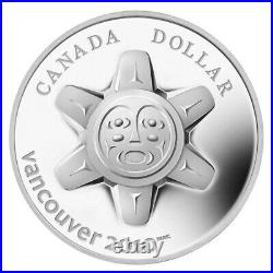 2010 $1 Vancouver 2010 Olympic Winter Games The Sun Sterling Silver Coin