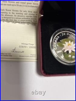 2010 $20 Fine Silver Coin- Water Lily