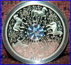 2010 CANADA $8 MAPLE OF STRENGTH HORSE PROOF SILVER COIN WithHOLOGRAM + BOX