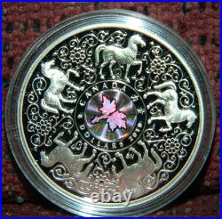 2010 CANADA $8 MAPLE OF STRENGTH HORSE PROOF SILVER COIN WithHOLOGRAM + BOX
