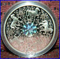 2010 CANADA $8 MAPLE OF STRENGTH HORSE PROOF SILVER COIN WithHOLOGRAM + BOX